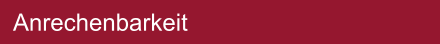 Anrechenbarkeit